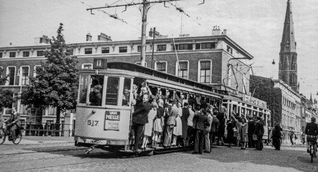Tram in Oorlogstijd, 75 jaar Vrijheid Den Haag