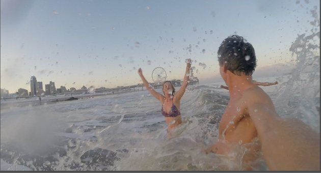 Winterzwemmen Haagse kust Scheveningen