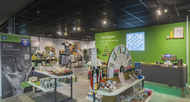 The Hague Info Store is 363 dagen in het jaar geopend voor de leukste artikelen en toeristische informatie 