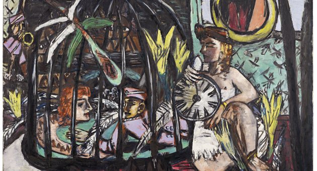 Max Beckmann, Soldier's dream, 1942. Oil on canvas, 90x145 cm. Hilti Art Foundation, Vaduz