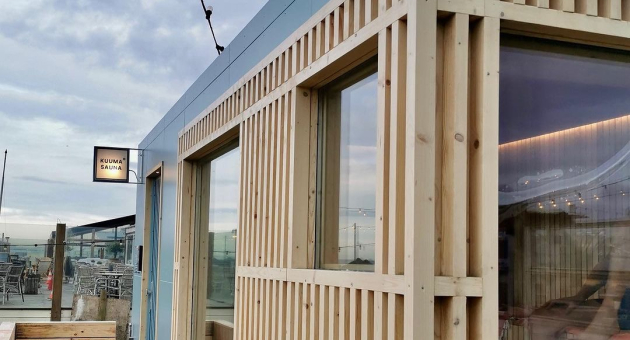 Kuuma Sauna bij Hartbeach in Scheveningen