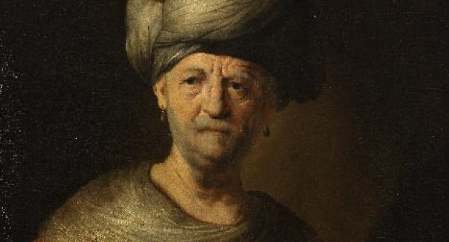 Rembrandt van Rijn (1606-1669), navolger, Man in oriëntaalse kleding, na 1632, Kyiv, Khanenko Museum