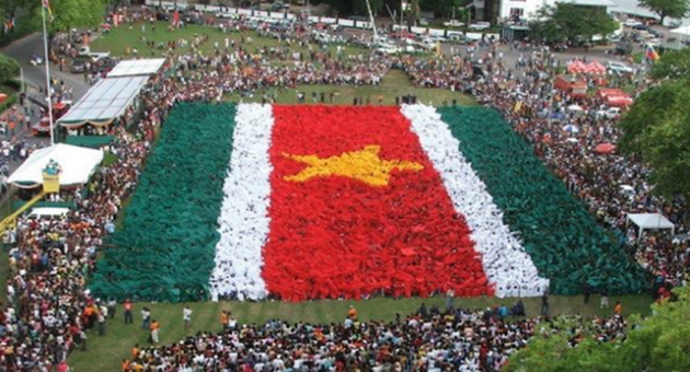 Surinaamse onafhankelijkheid 2005 Onafhankelijkheidsplein Paramaribo Suriname