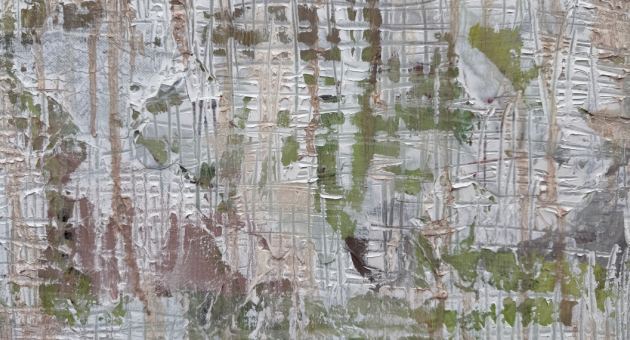 Complexe, abstracte textuur met gemengde kleuren.