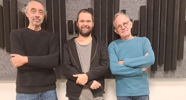 De leden van het jazztrio Kenturahs Kitchen