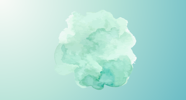 Een zachte aquarel met een groene kleurverloop.