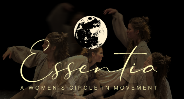 Vrouwen bewegen samen in een cirkel tijdens een Essentia-sessie