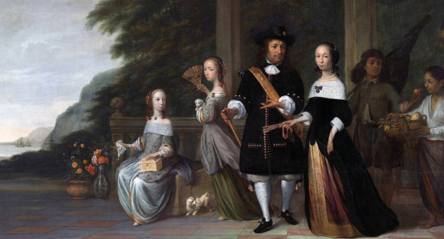 17de-eeuws schilderij uit het Rijksmuseum in Amsterdam met de Japans-Nederlandse Cornelia van Nijenrode