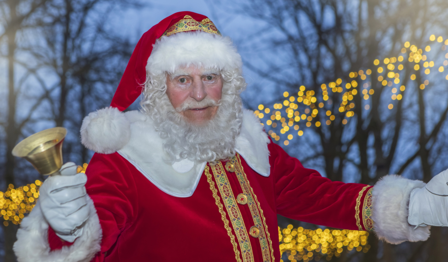 Kerstman op de Royal Christmas Fair