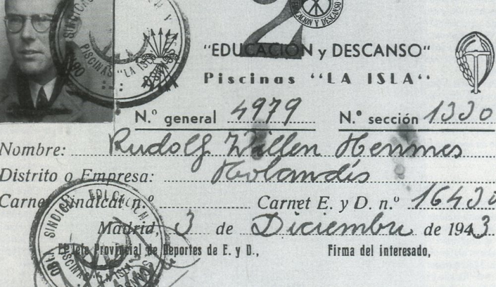 Rudi Hemmes bewijs 1943 Rudi Hemmes bewijs 1943