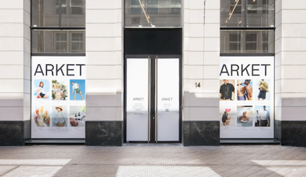 Foto gevel nieuwe winkel Arket Foto gevel nieuwe winkel Arket