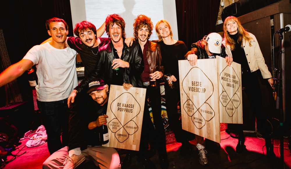 Winnaars Haagse Popprijzen Goldband & Son Mieux foto Thom van der Paalen