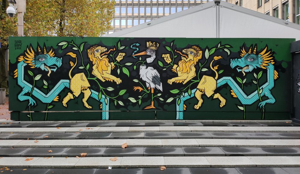 Provinciehuis Den Haag street art Foto: SOGOSHOW Provinciehuis Den Haag street art Foto: SOGOSHOW