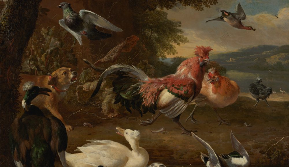 Iconisch kunstwerk Kippen en Eenden van Melchior Iconisch kunstwerk Kippen en Eenden van Melchior