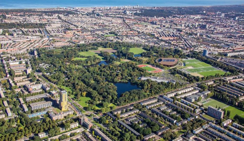 Bovenaanzicht Zuiderpark Den Haag