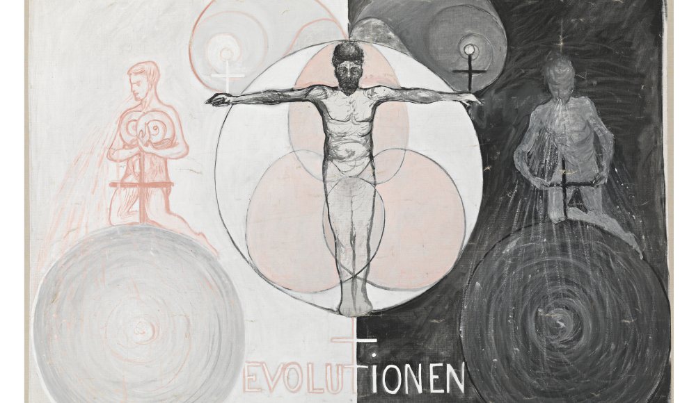 Hilma af Klint, The Evolution, The WUS/Seven-Pointed Star Series, Group VI, No. 11, 1908, Courtesy The Hilma af Klint Foundation Hilma af Klint, The Evolution, The WUS/Seven-Pointed Star Series, Group VI, No. 11, 1908, Courtesy The Hilma af Klint Foundation