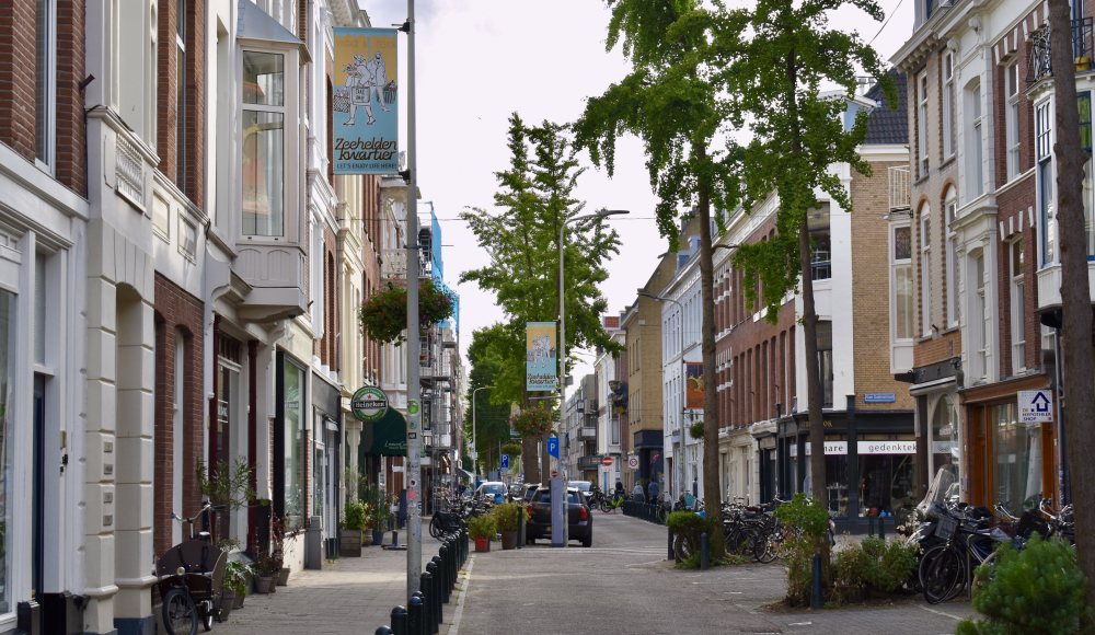 Piet Heinstraat in Zeeheldenkwartier in Den Haag
