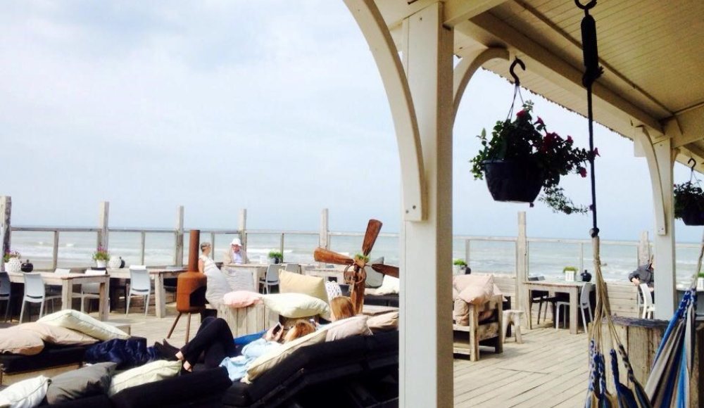 Strandtent Naturel Zwarte Pad Green Key