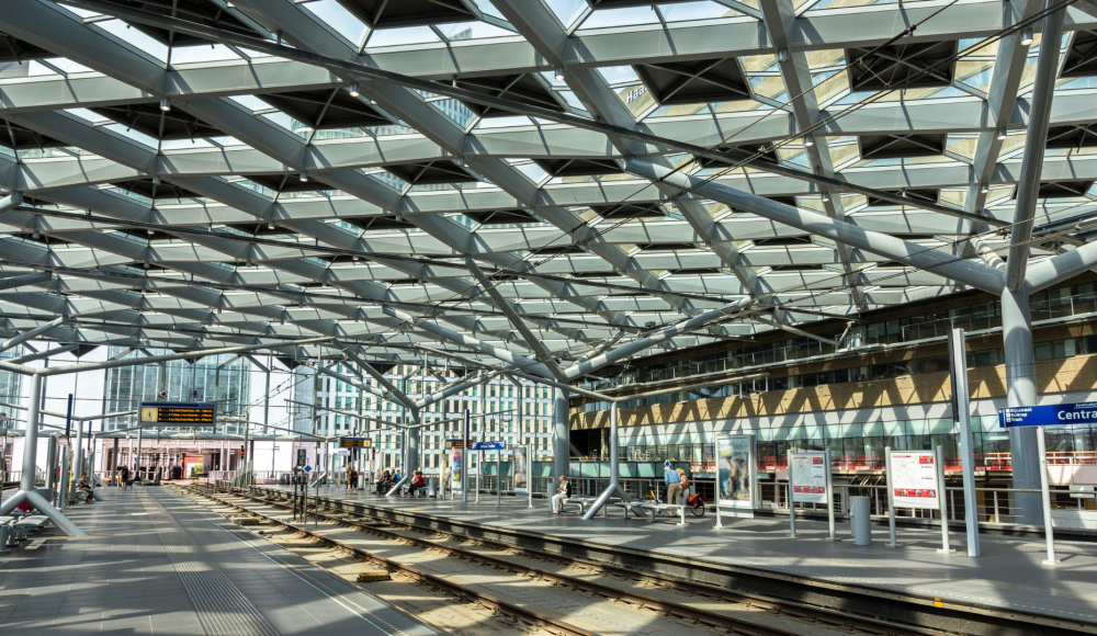 Foto van het spoor Den Haag Centraal Station