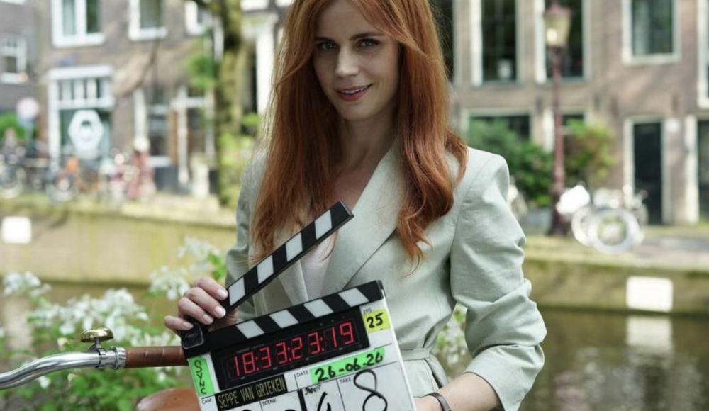 Elise Schaap in kostuum voor casting Netflix serie Elise Schaap in kostuum voor casting Netflix serie
