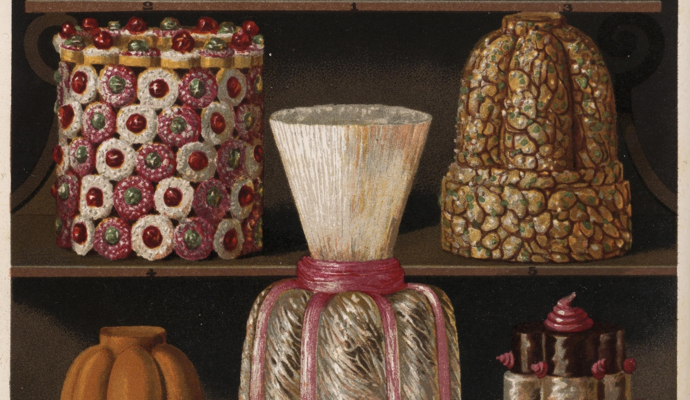 Jules Gouffé, Le livre de patisserie, 1873, Pl. II., (Bijzondere Collecties, Universiteit van Amsterdam)
