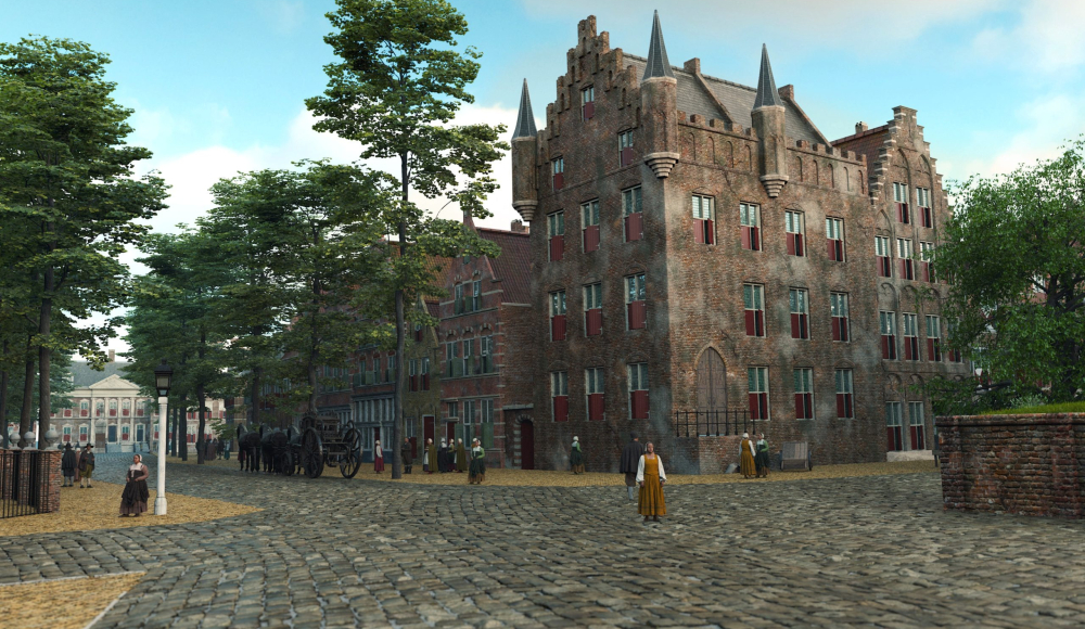 VR beeld van het Plein