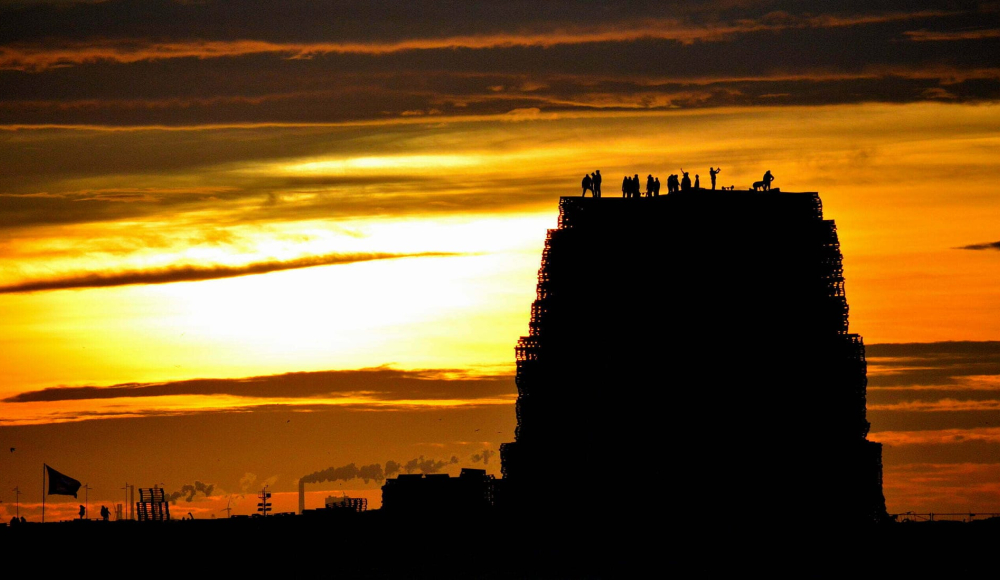 Zonsondergang bij Vreugdevuur Scheveningen Zonsondergang bij Vreugdevuur Scheveningen