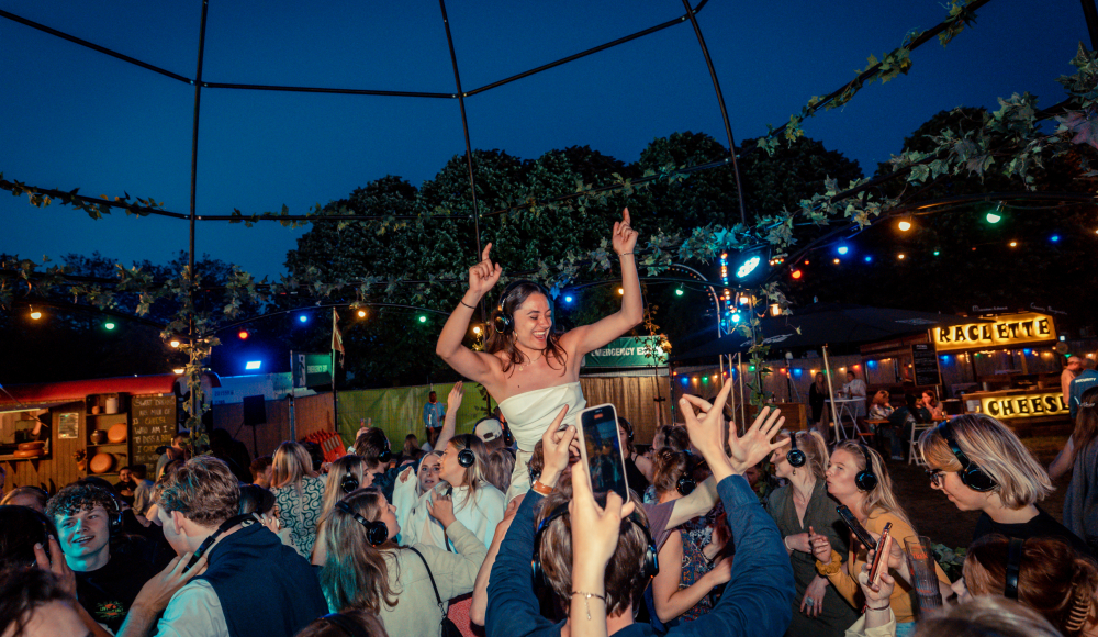 Silent Disco bij Festival TREK -  Peter Lodder Fotografie
