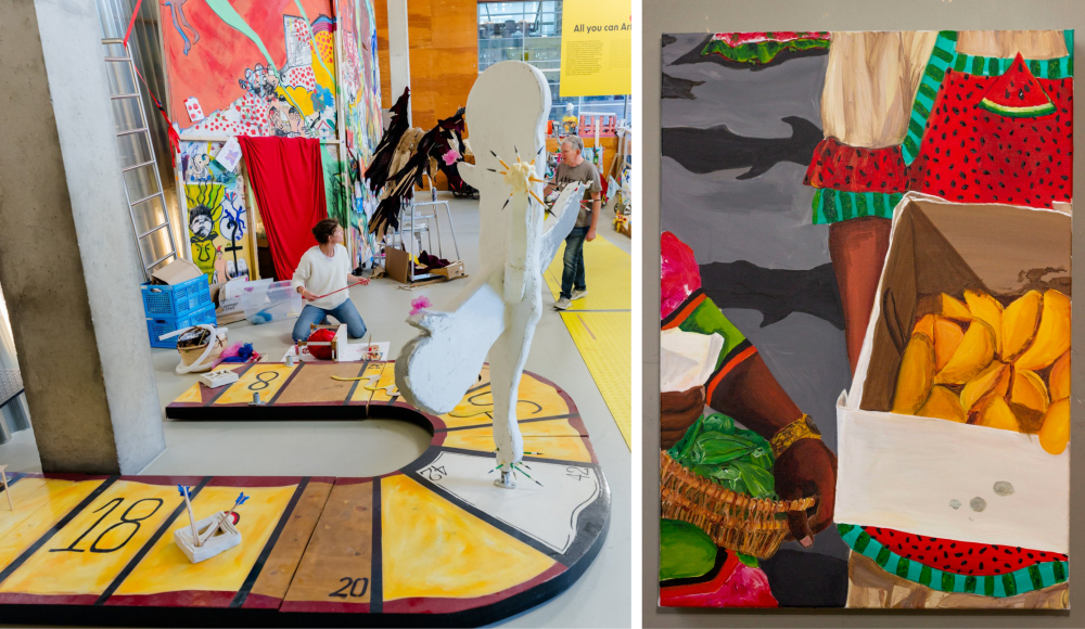 Kunstwerk in de Kunsthal in Rotterdam