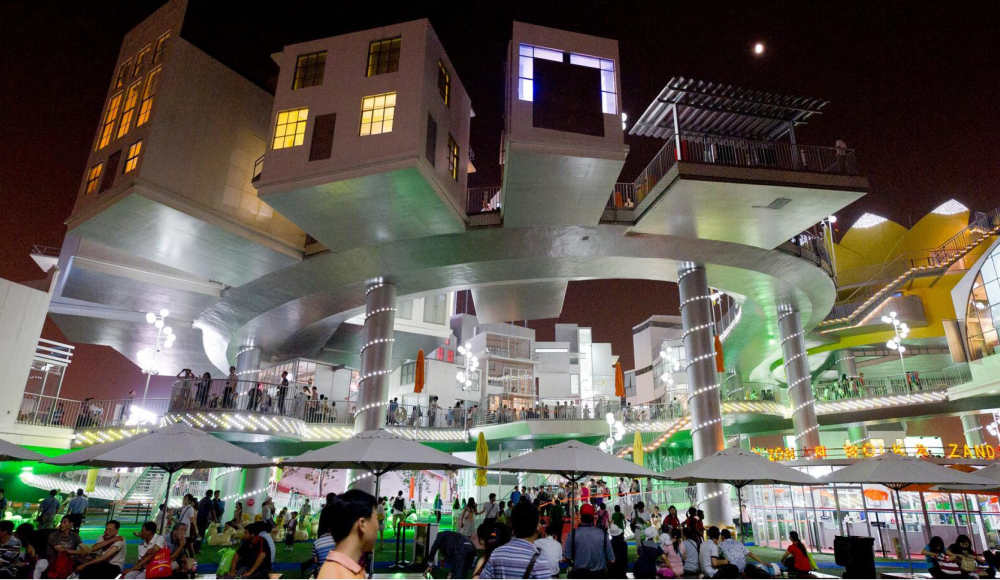 Het Nederlandse paviljoen voor de wereldtentoonstelling in Shanghai