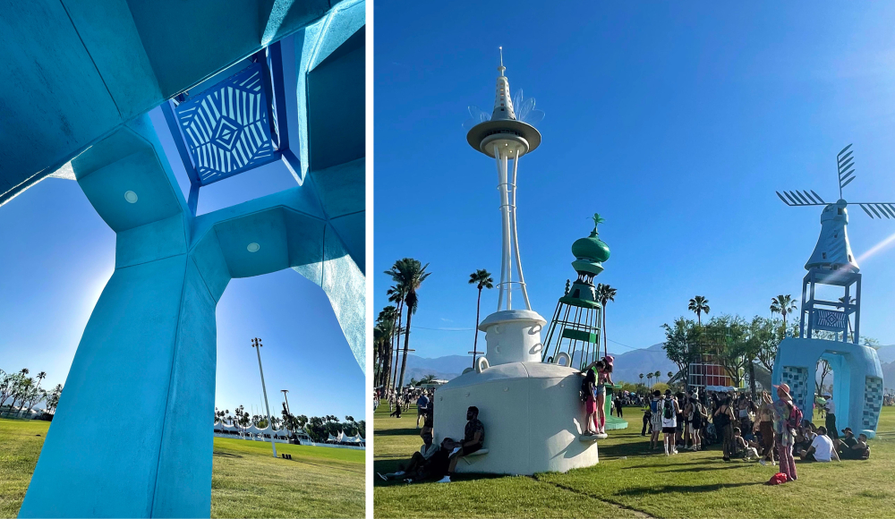 Kunstinstallatie tijdens Coachella in California 2022