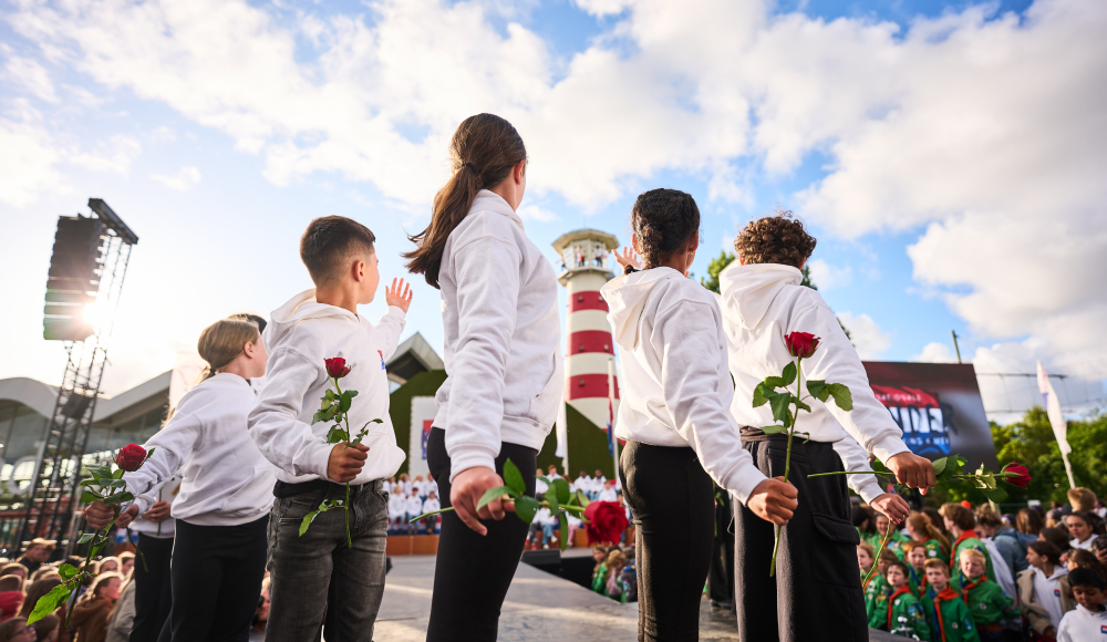 Kinderen tijdens de Nationale Kinderherdenking 2025 (c) Phil Nijhuis