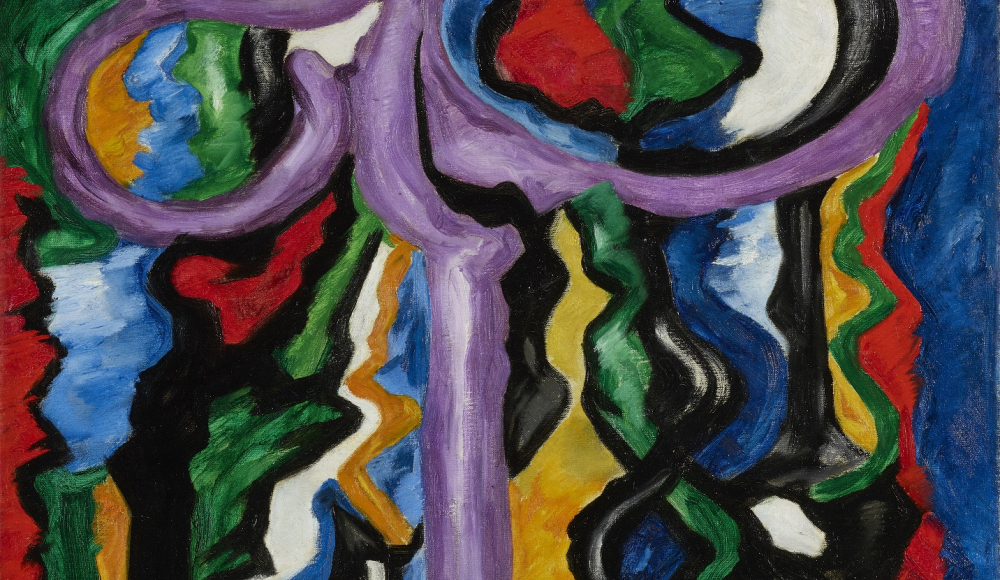 Expressief en kleurrijk abstract schilderij met krachtige lijnen en levendige contrasten die beweging en emotie oproepen. Expressief en kleurrijk abstract schilderij met krachtige lijnen en levendige contrasten die beweging en emotie oproepen.