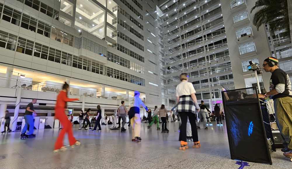 RollerSkateDisco Atrium Den Haag. Foto Atrium City Hall