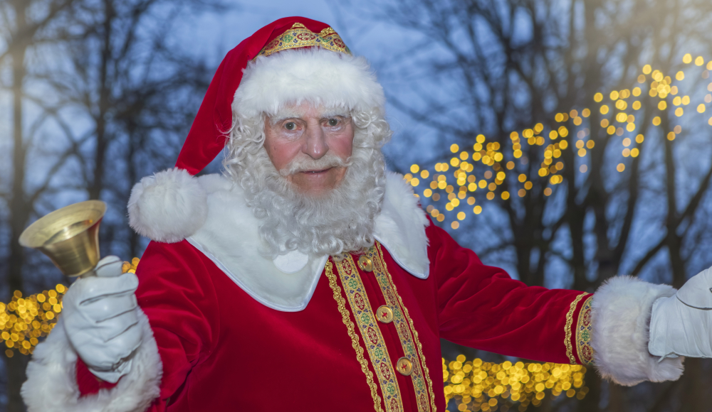 Kerstman op de Royal Christmas Fair