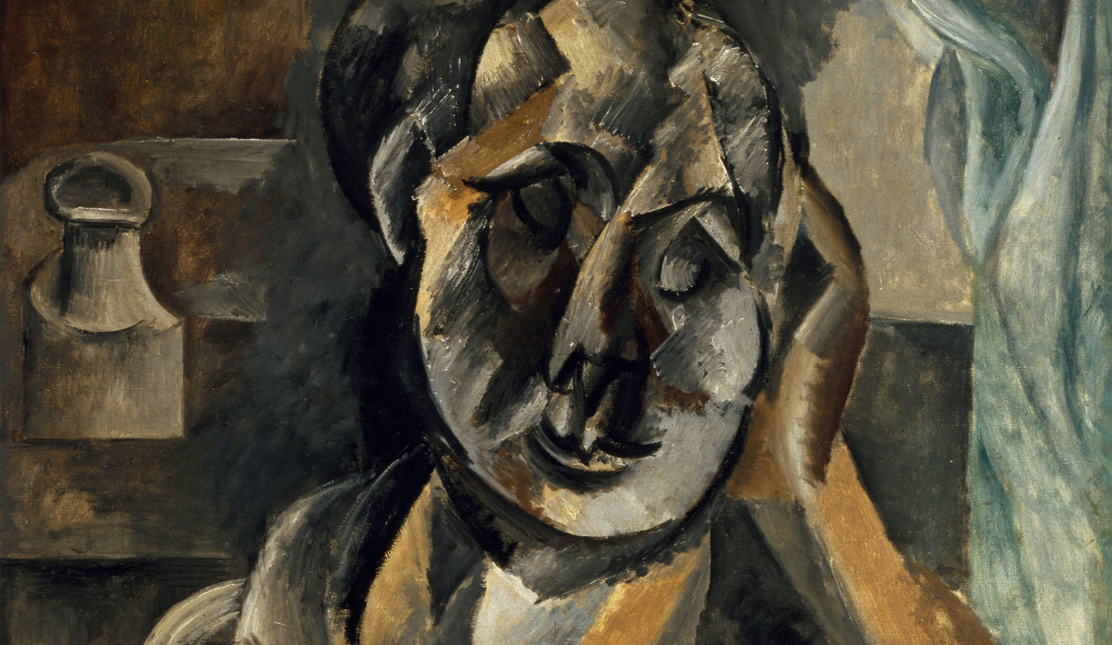 Pablo Picasso, Vrouw met mosterdpot Pablo Picasso, Vrouw met mosterdpot