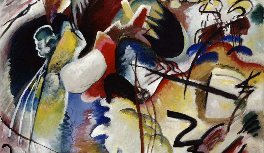 Wassily Kandinsky, Schilderij met witte vorm Wassily Kandinsky, Schilderij met witte vorm