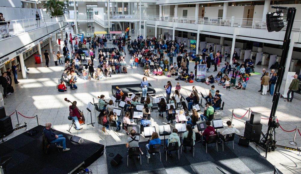 The Hague Children’s Music Day 2026 in the Atrium City Hall. Photo Sandra Uittenboogaart.