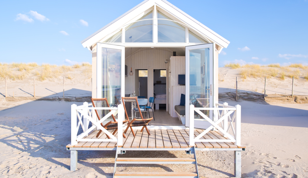 Een Haags Strandhuisje in Kijkduin met zicht op de Noordzee
