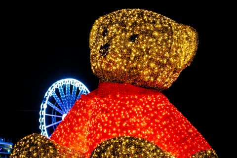 Teddybeer kerst Scheveningen Teddybeer kerst Scheveningen