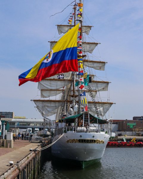 Colombiaanse vlaggenschip ARC Gloria Colombiaanse vlaggenschip ARC Gloria