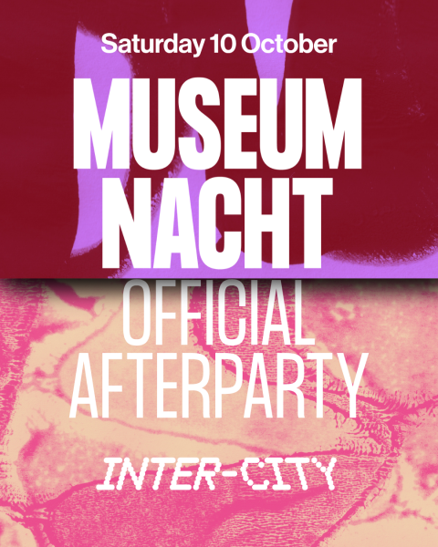 Aankondiging voor Museum Nacht afterparty op 10 oktober