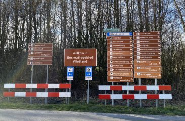 recreatieplas vlietland bord