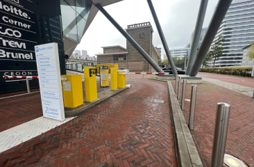 Ingang van parkeerplaats ParkBee De Haagsche Zwaan (c) ParkBee Ingang van parkeerplaats ParkBee De Haagsche Zwaan (c) ParkBee