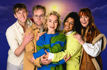 Cast van de musical 'Hoe overleef ik alles wat ik niemand vertel'. 