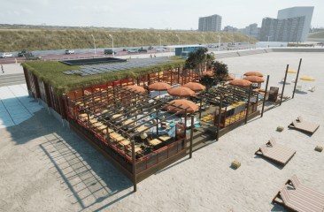 Conceptbeeld strandtent hito scheveningen Conceptbeeld strandtent hito scheveningen