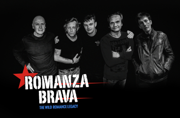 Band Romanza Brava poseert samen.