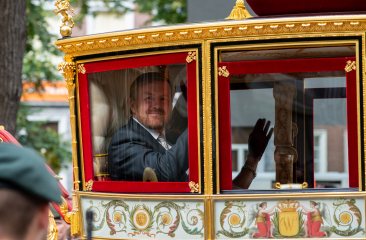 Koning Willem Alexander in de koets 