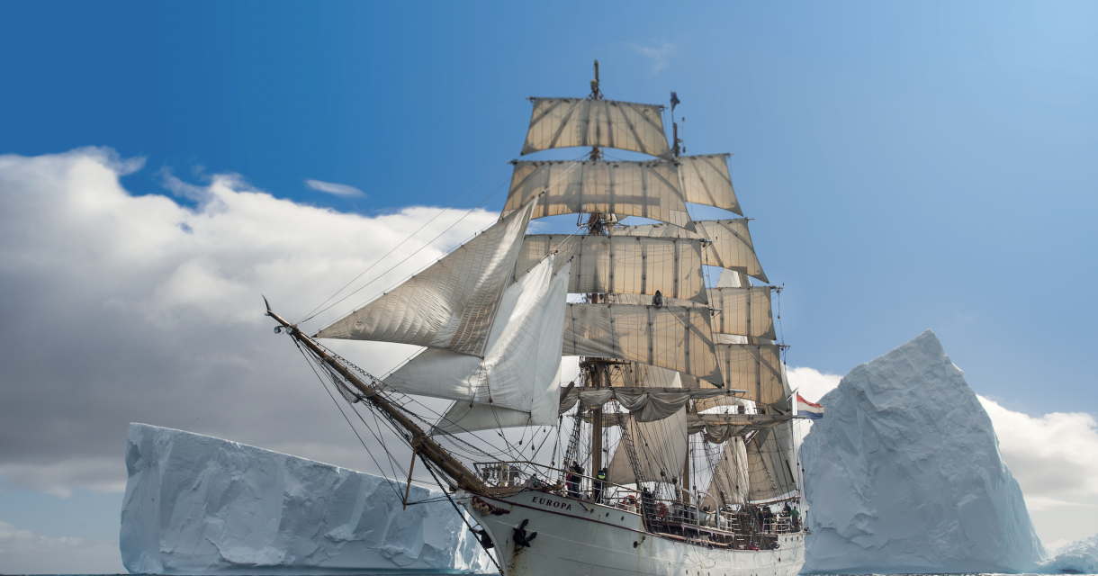 Bark EUROPA in Antarctica Bark EUROPA in Antarctica
