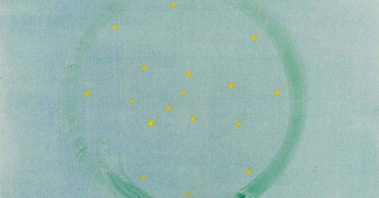 Robine Clignett Zeegroen, 2021, aquarel en pastel op papier, 48 x 65 cm Robine Clignett Zeegroen, 2021, aquarel en pastel op papier, 48 x 65 cm